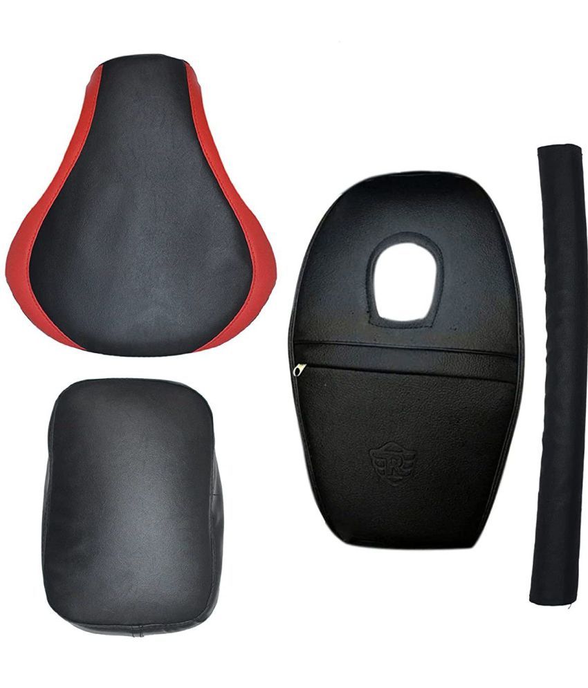     			AHL MOTORS Seat Cover with Tank Cover + Back Rest Foam Combo Set for Royal Enfield Classic 350/500cc