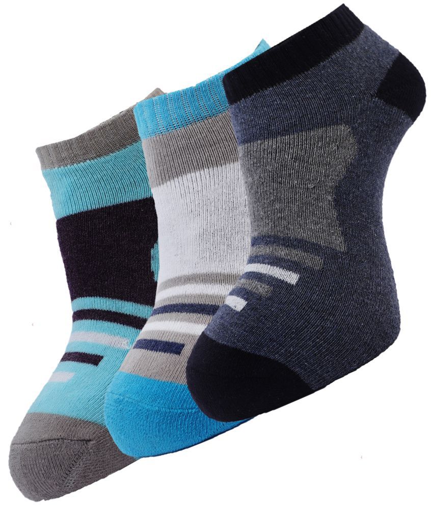     			Dollar - Cotton Blend Multicolor Men's Ankle Length Socks ( Pack of 3 )