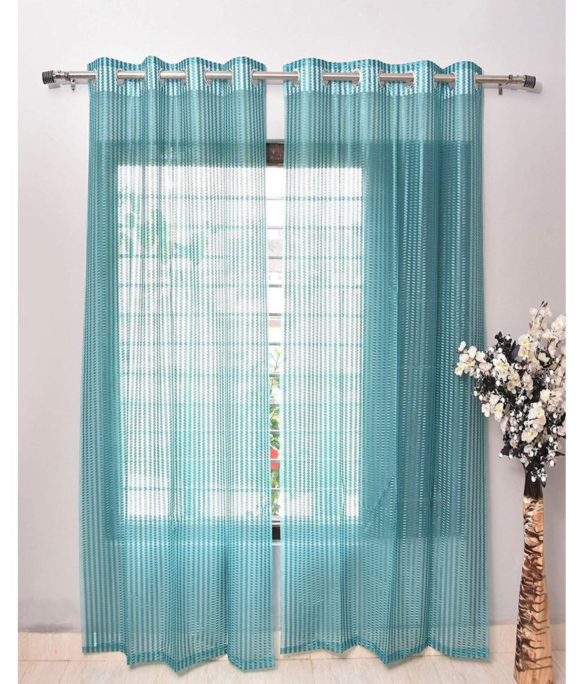     			Panipat Textile Hub Set of 5 Door Net/Tissue Curtain