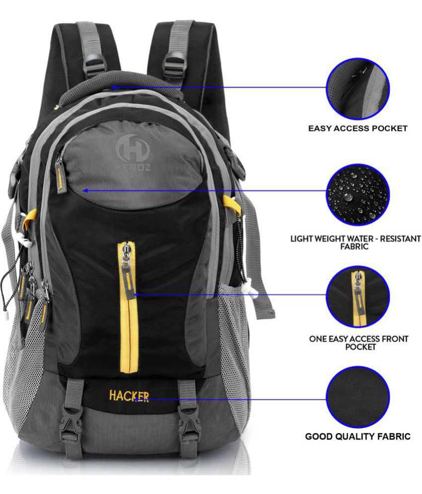 Heroz 50 Ltrs Black Backpack - Buy Heroz 50 Ltrs Black Backpack Online ...