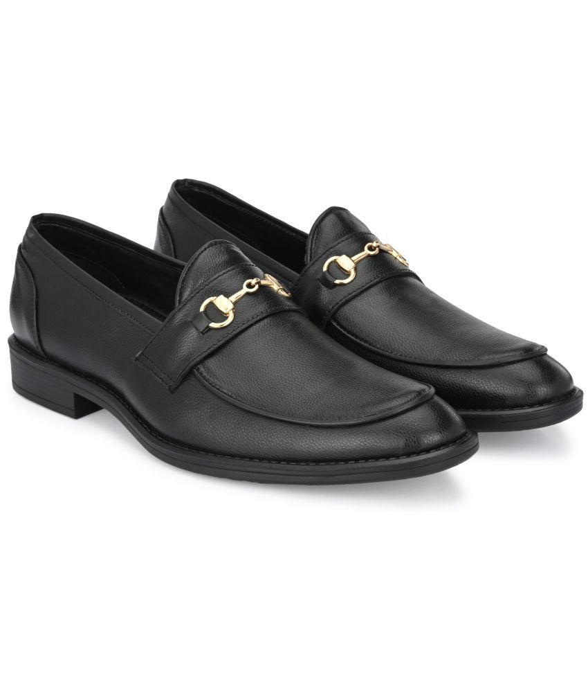 Kleat - Black Men's Mocassin Formal Shoes Price in India- Buy Kleat ...