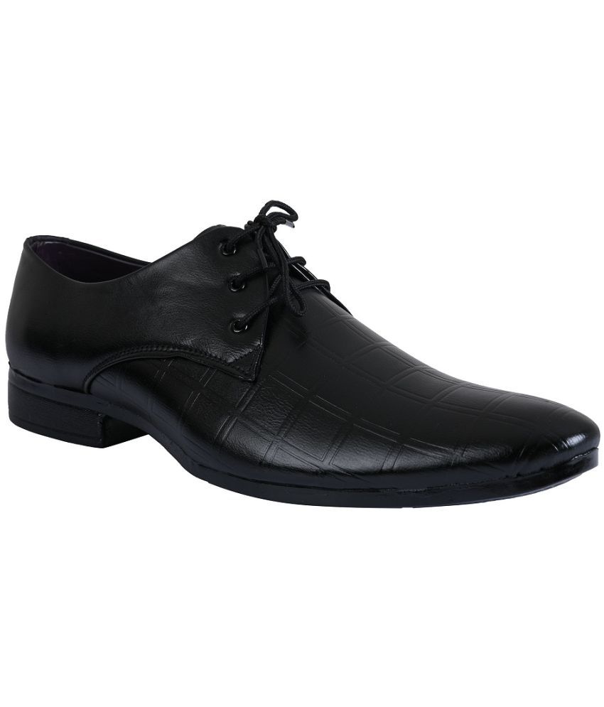     			Kwiclo - Black Men's Oxford Formal Shoes