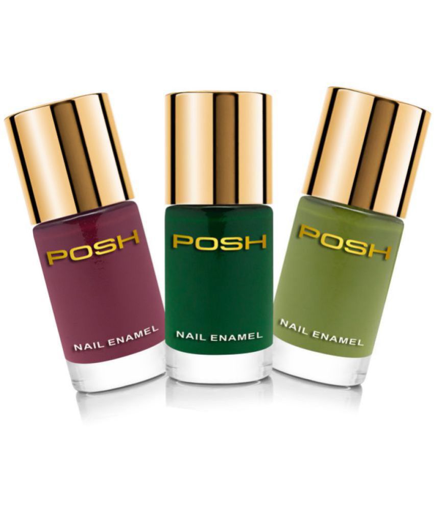     			Posh - Wine Glossy Nail Polish ( Pack of 3 )
