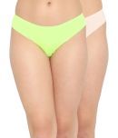 Clovia - Nylon Solid Beige Women's Bikini ( Pack of 2 )