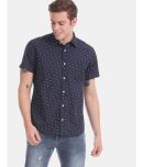 Aeropostale - Cotton Blend Regular Fit Blue Men's Casual Shirt ( Pack of 1 )