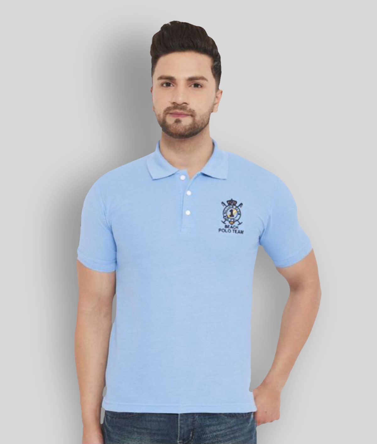     			The Million Club - Blue Polyester Regular Fit Men's Polo T Shirt ( Pack of 1 )