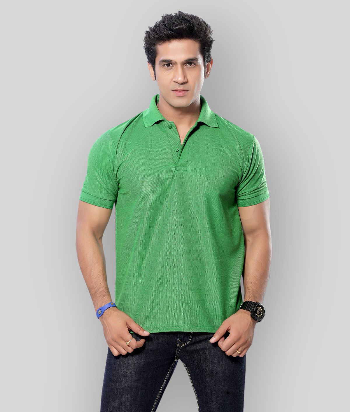     			in365 - Green Cotton Blend Regular Fit Men's Polo T Shirt ( Pack of 1 )
