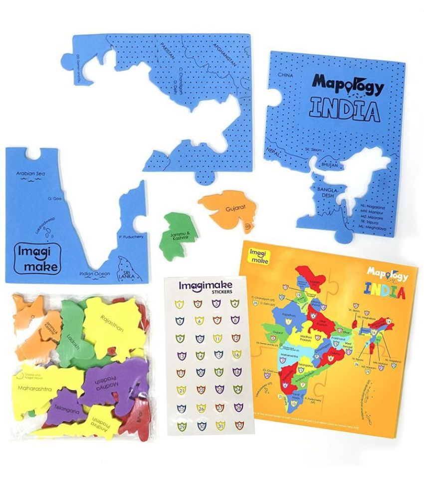 Imagimake Mapology : States Of India Map Puzzle - Educational Toy And ...