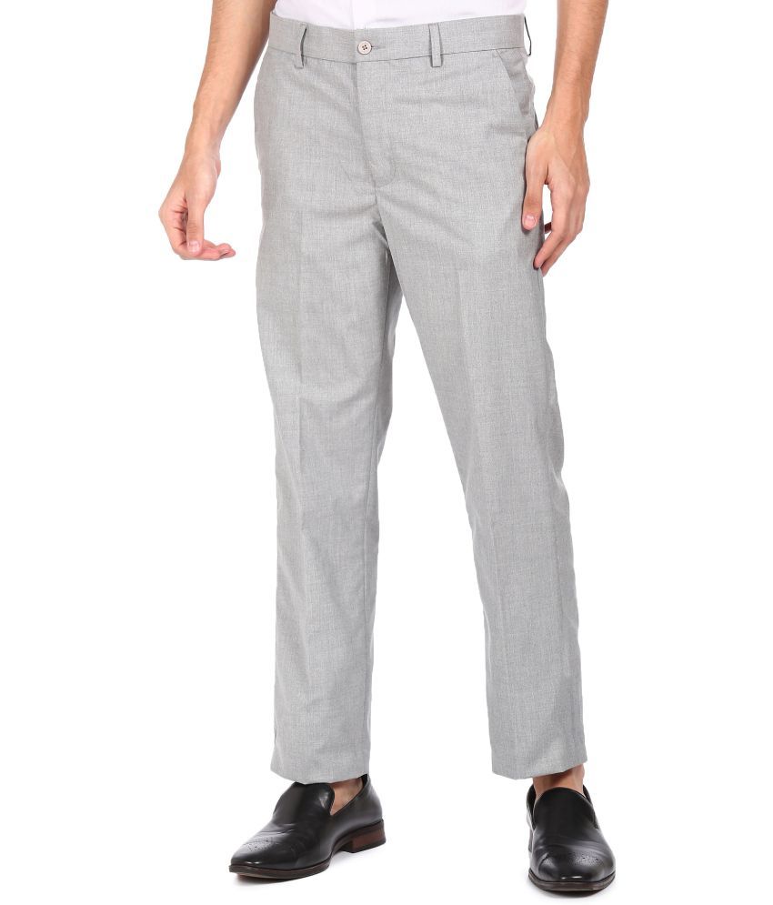     			Excalibur - Grey Polycotton Regular - Fit Men's Formal Pants ( Pack of 1 )