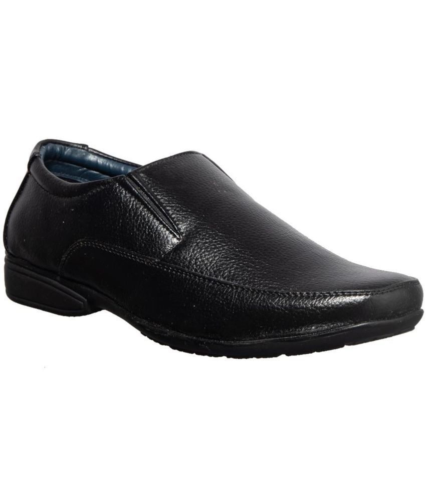     			KHADIM - Black Men's Slip On Formal Shoes