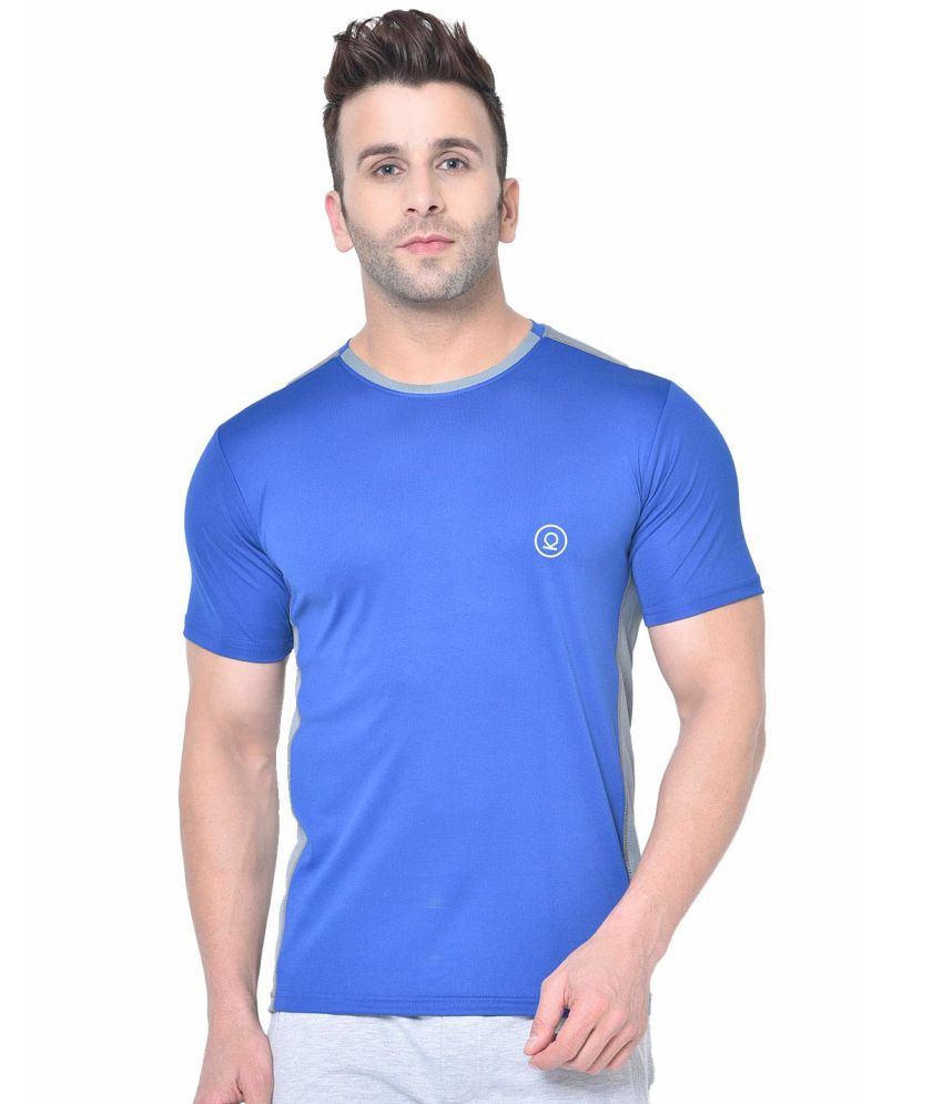     			Chkokko - Polyester Regular Fit Blue Men's Sports Polo T-Shirt ( Pack of 1 )