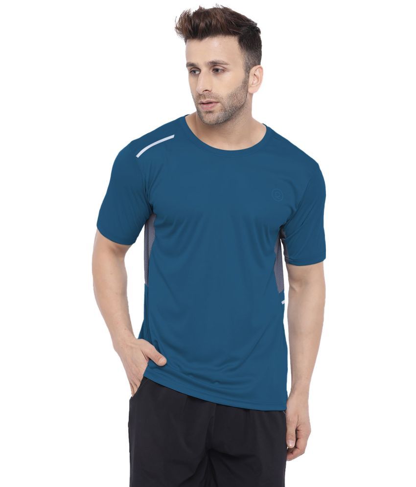     			Chkokko - Polyester Regular Fit Indigo Men's Sports Polo T-Shirt ( Pack of 1 )