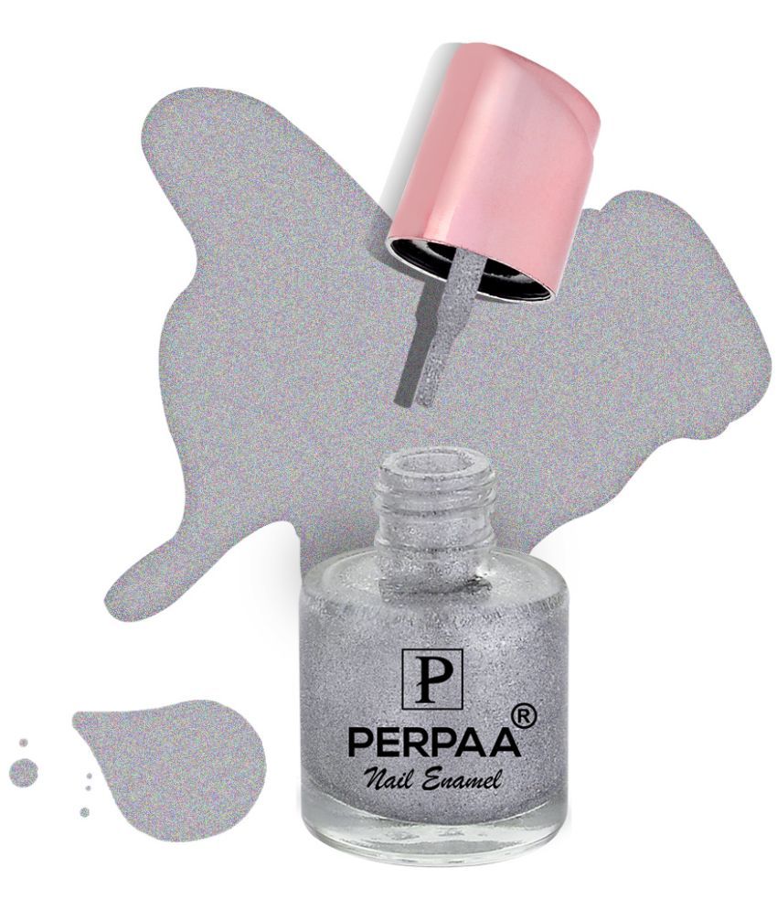     			Perpaa Perpaa Nail Polish Sparkling Silver Silver Glossy 100 mL