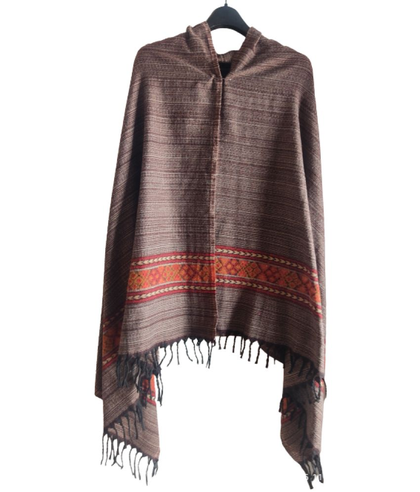     			new india trends Brown Shawl - Single