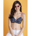 Clovia Nylon Lightly Padded Women's T-Shirt Bra ( Blue )