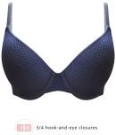 Clovia Nylon Lightly Padded Women's T-Shirt Bra ( Navy Blue )