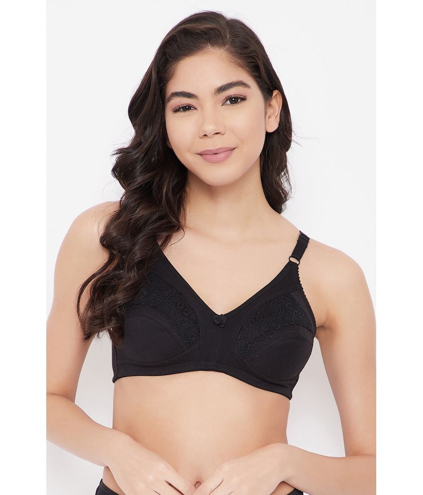     			Clovia 100% Cotton Non Padded Women's Everyday Bra ( Black )