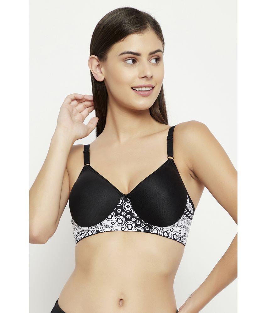     			Clovia Nylon Non Padded Women's T-Shirt Bra ( Black )