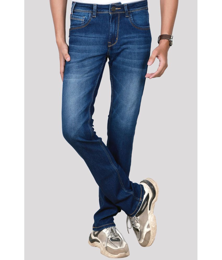 Meghz Denim Slim Fit Dark Blue Men's 