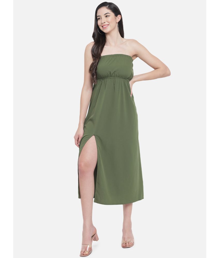     			ALL WAYS YOU - Polyester Green Women's Empire Dress ( Pack of 1 )