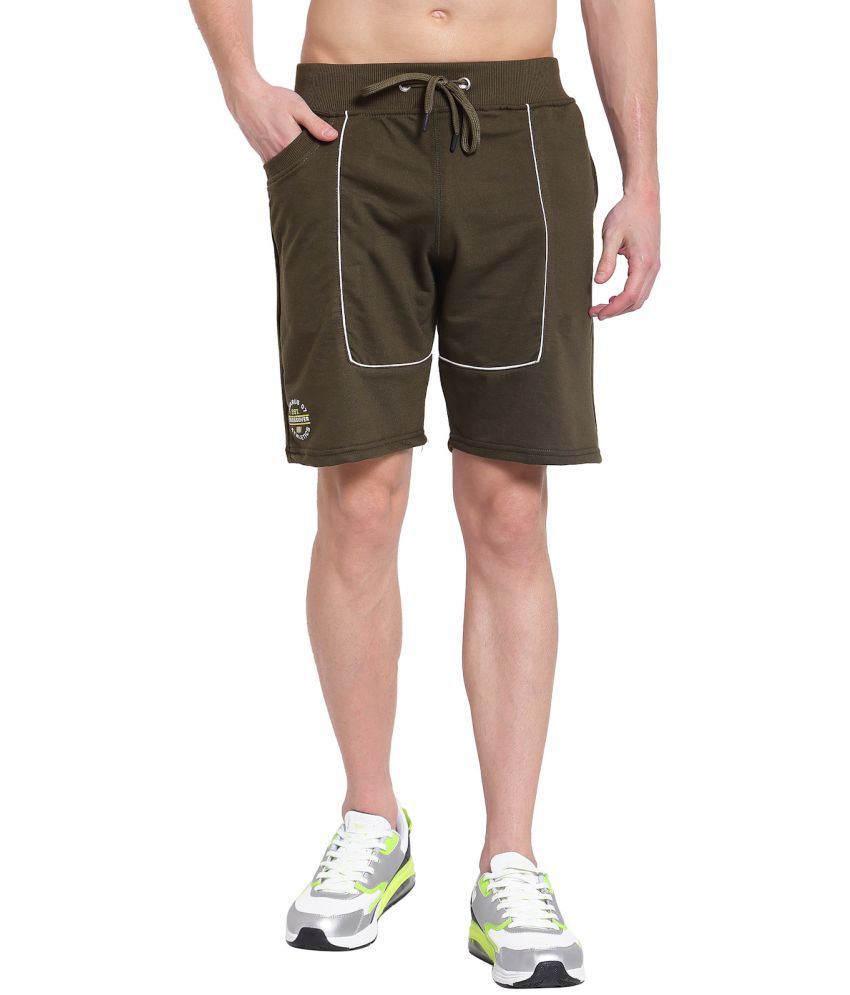     			Uzarus - 100% Cotton Green Men's Shorts ( Pack of 1 )