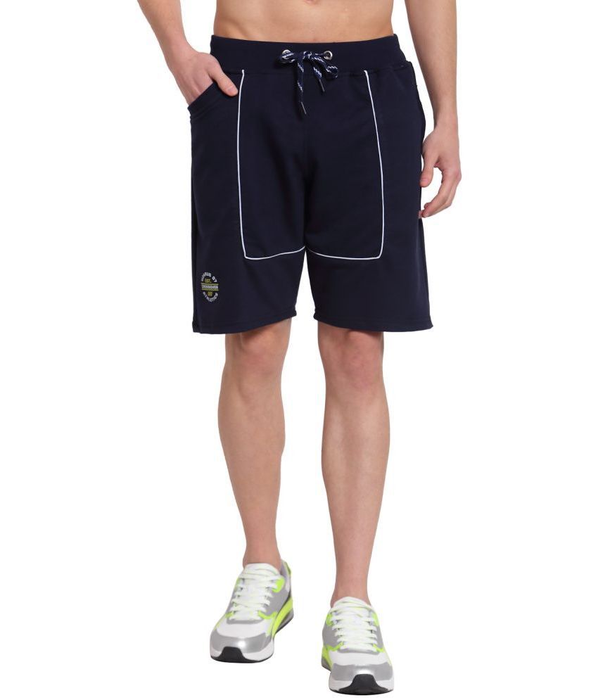    			Uzarus - 100% Cotton Navy Men's Shorts ( Pack of 1 )