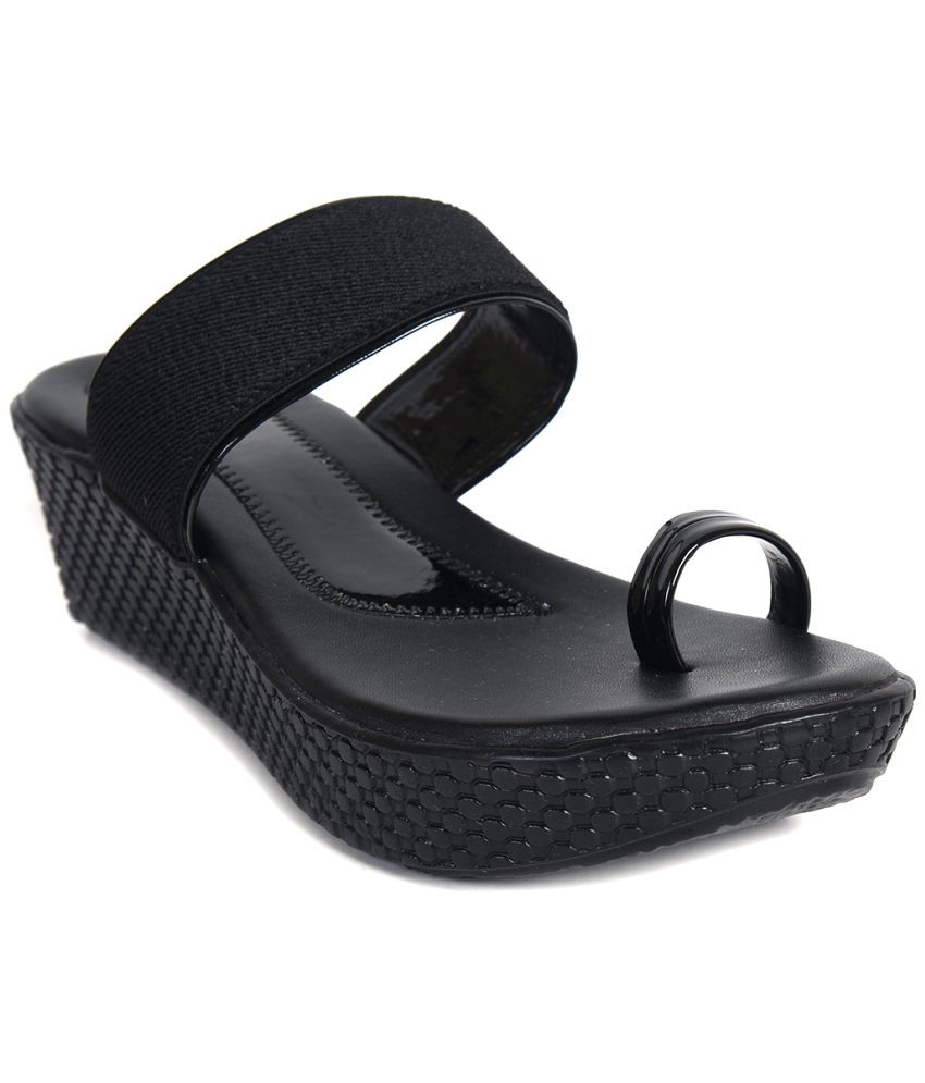     			Ajanta - Black Women's Slip On Heels