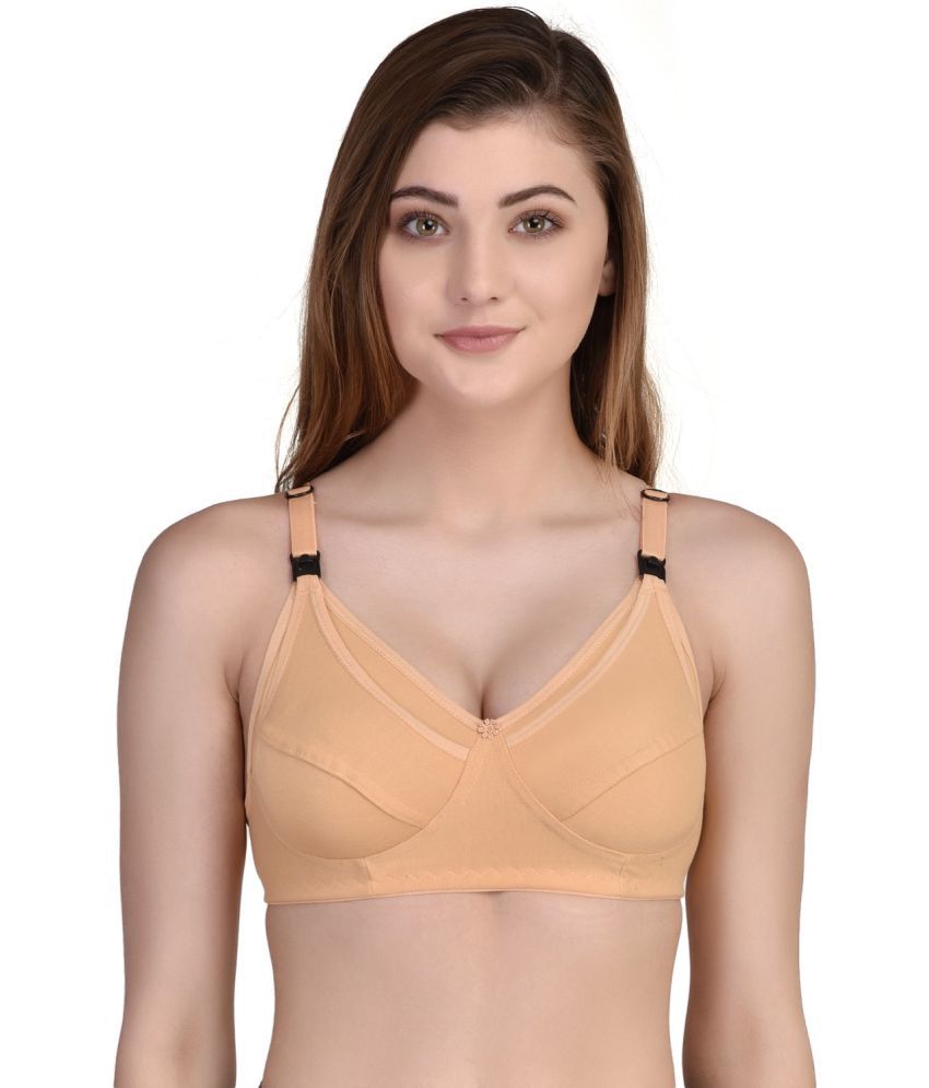     			Desiprime - Lace Solid Orange Women's Maternity Bra - Pack of 1