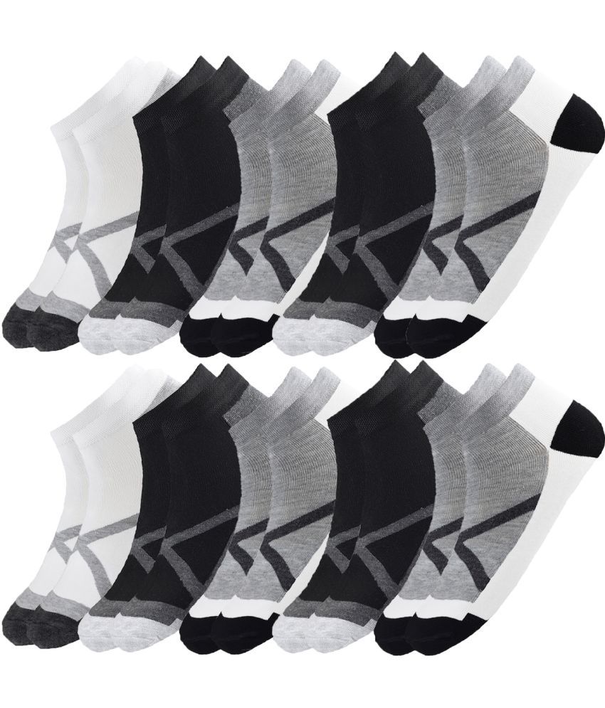     			hicode - Blended Multicolor Men's Ankle Length Socks ( Pack of 10 )