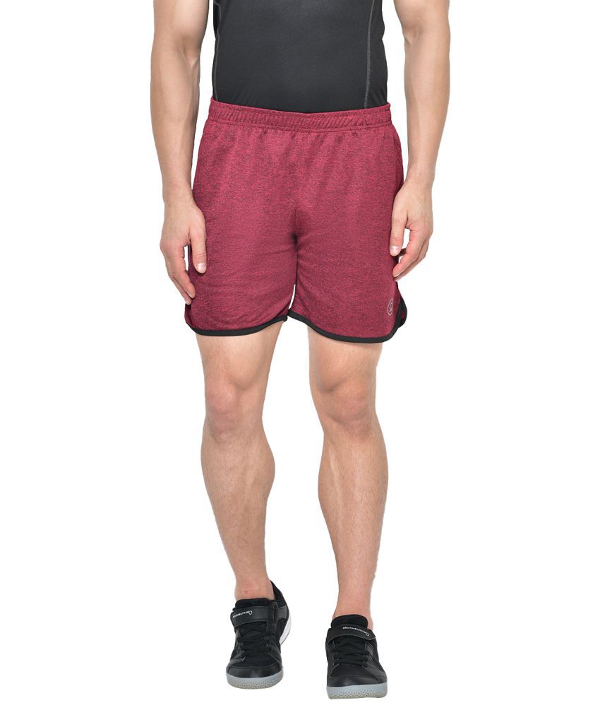     			Chkokko - Polyester Maroon Men's Running Shorts ( Pack of 1 )