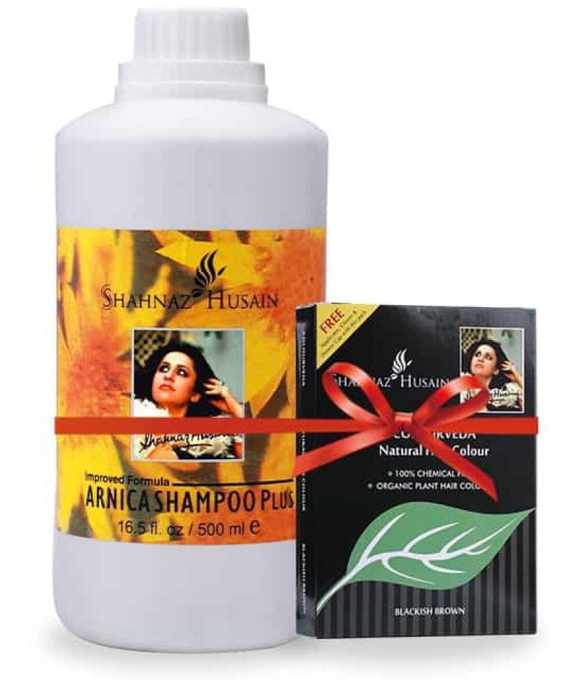 Shahnaz Husain Arnica Shampoo Plus 500ml + Colourveda Natural Hair Colour  100g(BLACKISH BROWN): Buy Shahnaz Husain Arnica Shampoo Plus 500ml + Colourveda  Natural Hair Colour 100g(BLACKISH BROWN) at Best Prices in India -