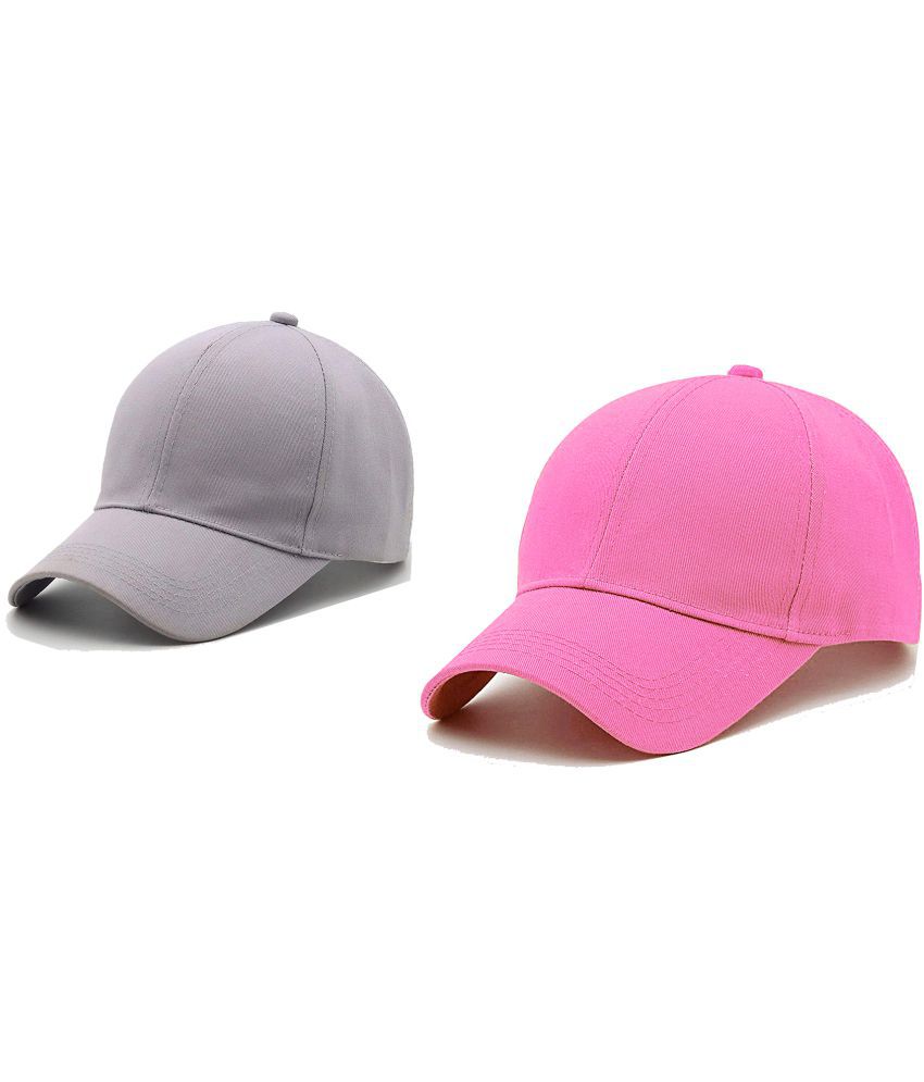 Shopper52 - 100% Cotton Khaki Men's Cap ( Pack of 2 )