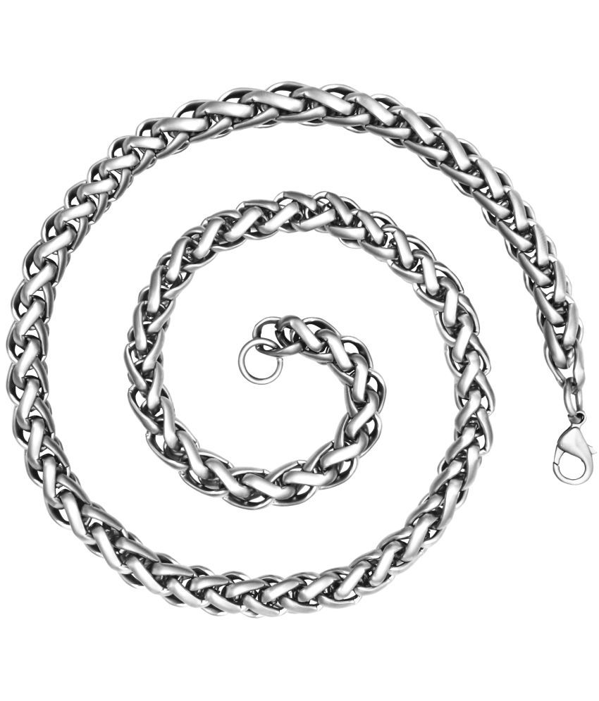     			FASHION FRILL - Silver Plated Chain ( Pack of 1 )