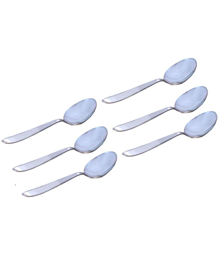    			A & H ENTERPRISES - Stainless Steel Steel Dessert Spoon ( Pack of 6 )