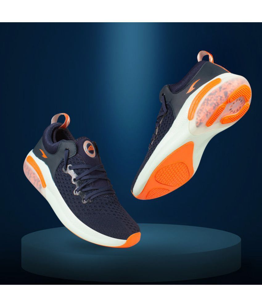 Asian navy running shoes hotsell