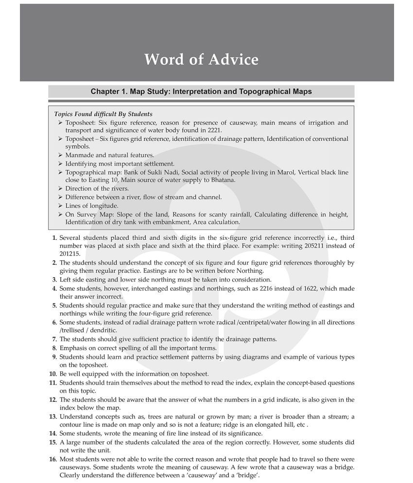 Oswal Gurukul Geography Most Likely Question Bank For ICSE Class 10 (2023 Exam) Categorywise