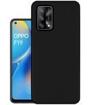 Spectacular Ace - Black Plain Cases Compatible For Oppo F19s ( Pack of 1 )