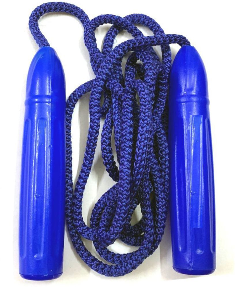 Plastic Handle Ultra Light Silk Gym Fitness Skipping Rope Gym (Blue)