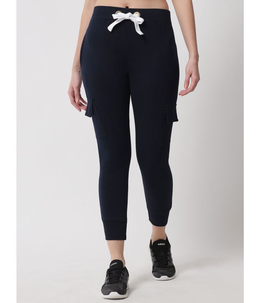 The Dry State - Navy 100% Cotton Women's Outdoor & Adventure Trackpants ( Pack of 1 )