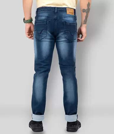 Unisex Adult 100% Cotton Faux Denim Jeans Lounge Pants With Drawstring  Waist - XL - Walmart.com