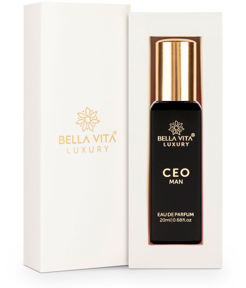 Bella Vita Organic CEO MAN Eau De Parfum with Long Lasting Notes of Tonka ,Agarwood and Ambergris 20 ml