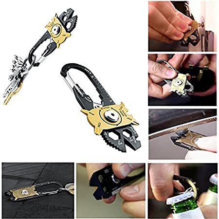     			Gadget Portable EDC Portable Mini Utility FIXR 20 in 1 Pocket Multi Tool Keychain Outdoor Camping Key Ring All in one Tool