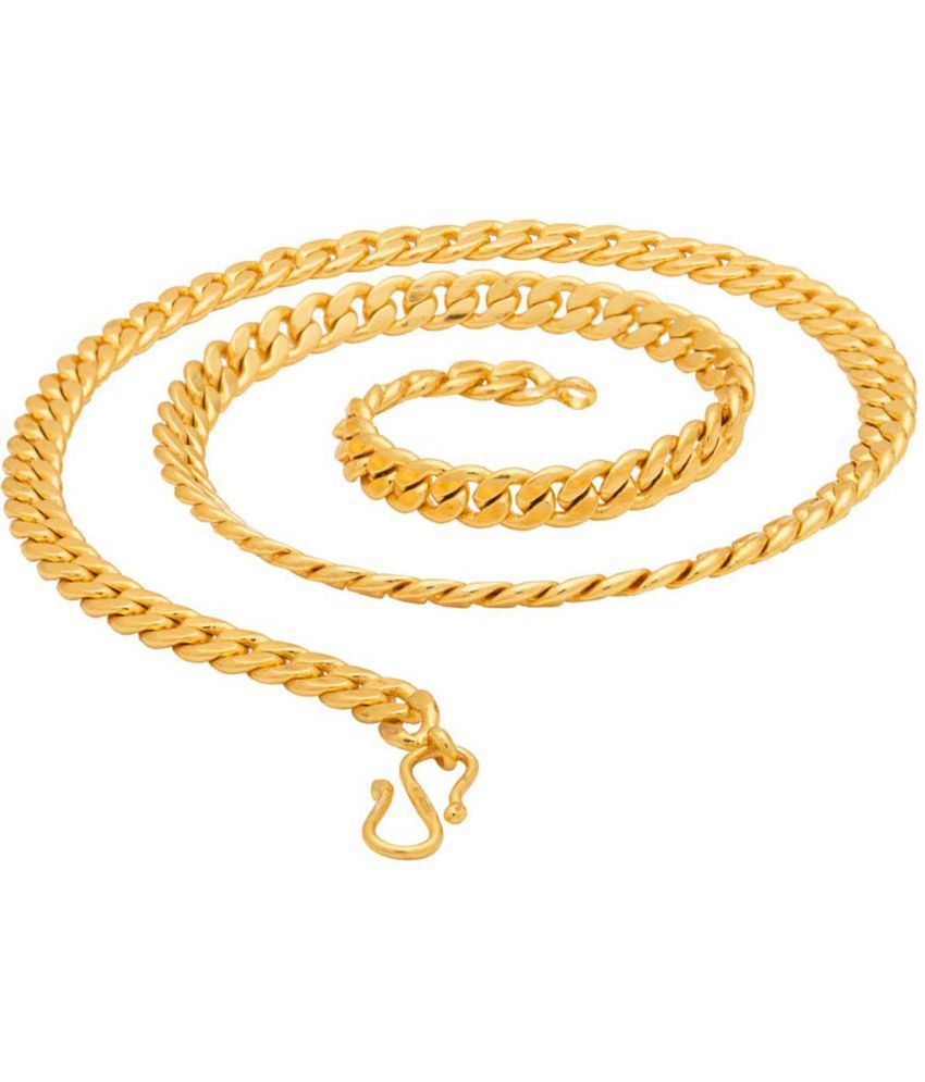     			Fashion Frill Gold Plated Chain For Men & Boys