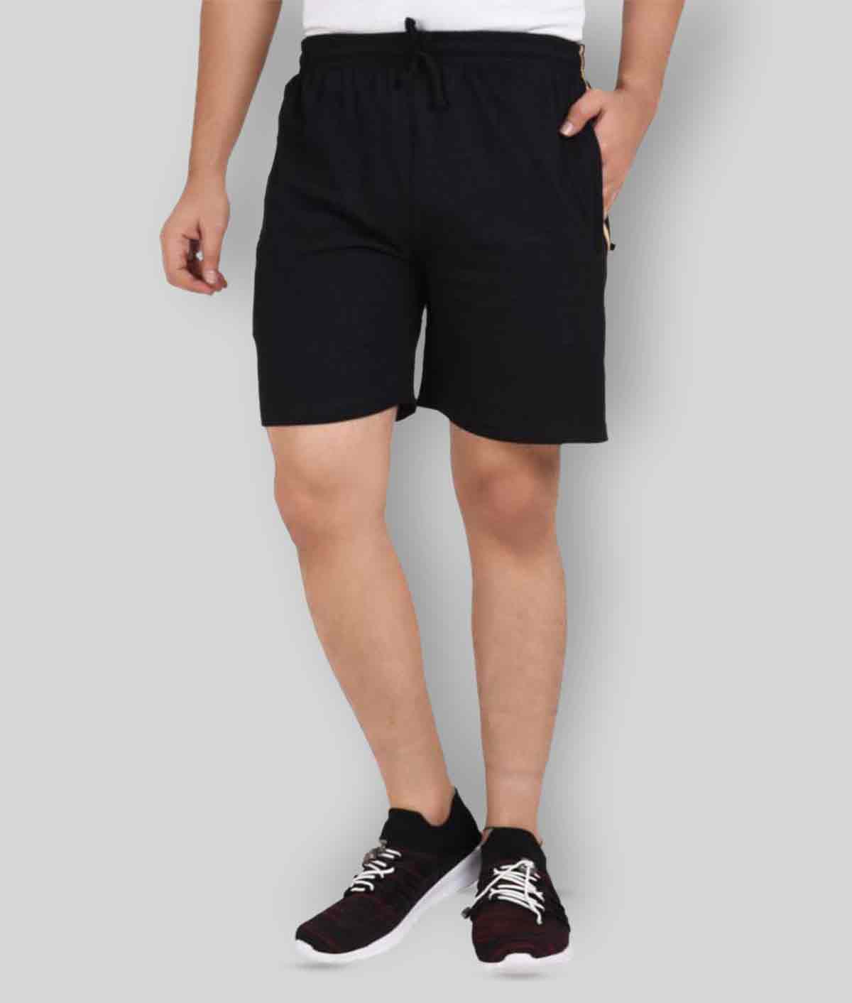     			Neo Garments Black Shorts SINGLE MEN'S SHORTS BLACK (PLUS SIZES : M TO 7XL).