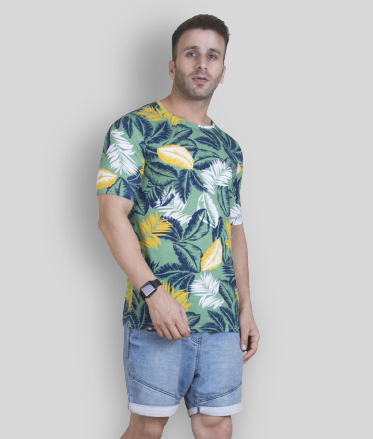 Buy Veirdo - Multicolor Cotton Regular Fit Men's T-Shirt ( Pack of 1 ...
