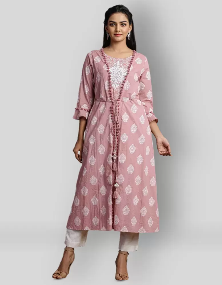 Saiveera Fashion Multicolor Cotton Jacket Style Kurti  Buy Saiveera  Fashion Multicolor Cotton Jacket Style Kurti Online at Best Prices in India  on Snapdeal