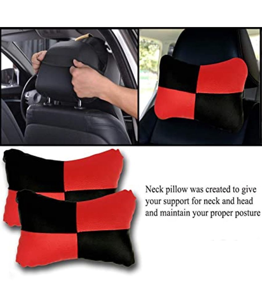     			PENYAN Neck Cushions Set of 2 Red