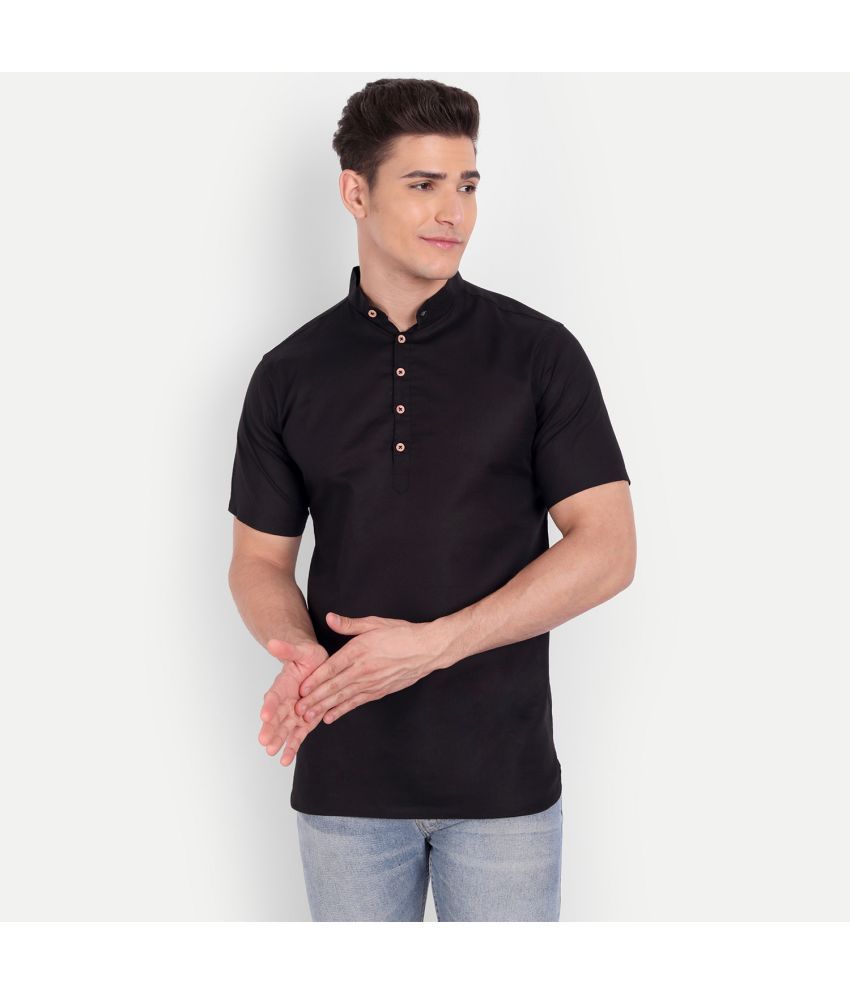     			Vida Loca - Black Cotton Slim Fit Men's Casual Shirt ( Pack of 1 )