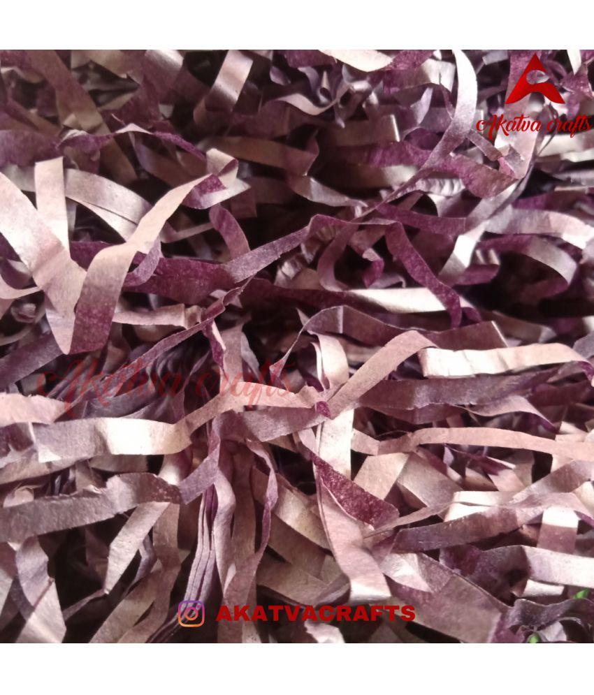     			Akatva Crafts Violet Paper Shredding's For Gift Packaging & Hampers | Crafts, Christmas Decoration, Wedding Decoration | Baby Shower Decoration