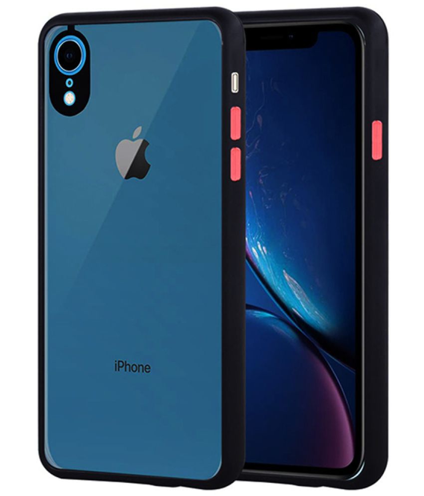     			NBOX - Black Plain Cases Compatible For Apple iPhone XR ( Pack of 1 )